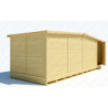 Chalet commercant pliable en bois massif 660x237cm Gardy Shelter