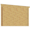 Abri toit plat bois traité 9m² 40mm + Terrasse 9m² Gardy Shelter