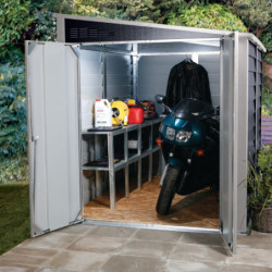 Garage à motos en métal anthracite 5,3m² Titan 960 - TRIMETALS