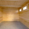 Abri en bois massif 9m²à toit plat - madriers 40mm Gardy Shelter