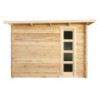 Abri en bois avec cloison de 15m² - madriers 28mm Gardy Shelter