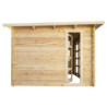 Abri 15m² en bois massif 28mm Traité - avec cloison Gardy Shelter