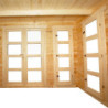 Abri 15m² en bois massif 28mm Traité - avec cloison Gardy Shelter