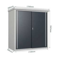 Armoire de jardin en métal anthracite 3200L Guardian TRIMETALS