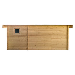 Chalet de jardin en bois 19,25m² cloisonné 40mm Gardy Shelter