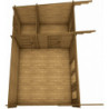 Abri bois massif 19,25m² avec cloison traité 40mm Gardy Shelter