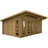 Abri monopente 22m² en bois massif traité 40mm Gardy Shelter