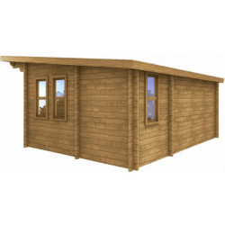 Abri monopente 22m² en bois massif traité 40mm Gardy Shelter