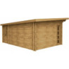 Abri monopente 22m² en bois massif traité 40mm Gardy Shelter