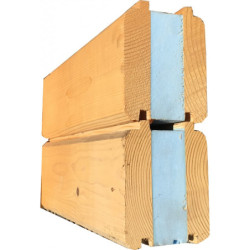 Abri en bois massif 22m² avec isolation parois 100mm Gardy Shelter