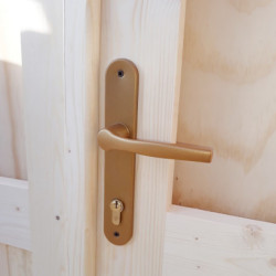 Abri en bois massif 22m² avec isolation parois 100mm Gardy Shelter