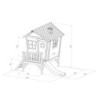 Cabane pour enfants en bois IRIS 277x180x223cm AXI