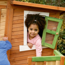 Cabane pour enfants en bois EMMA 340x180x223cm AXI
