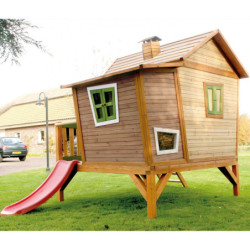 Cabane pour enfants en bois EMMA 340x180x223cm AXI