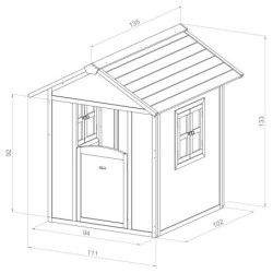 Cabane pour enfants en bois NOA 100x135x130cm AXI