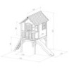 Cabane pour enfants en bois LAURA 315x172x270cm AXI