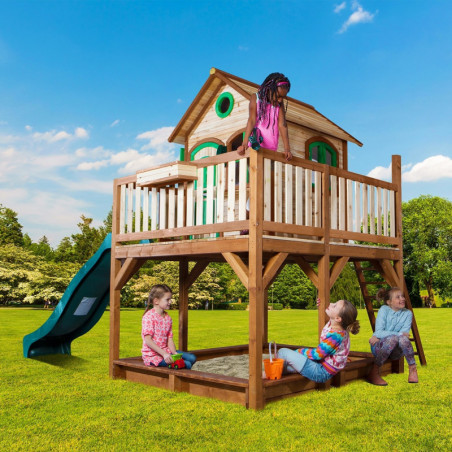 Cabane pour enfants en bois LIAM sans balançoire 118x120x174cm AXI