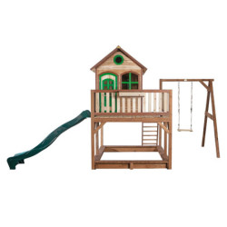 Cabane pour enfants en bois LIAM avec 1 balançoire 118x120x174cm AXI