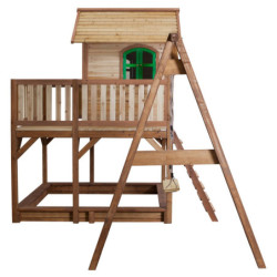 Cabane pour enfants en bois LIAM avec 1 balançoire 118x120x174cm AXI