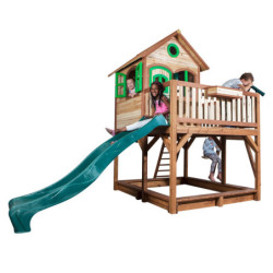 Cabane pour enfants en bois LIAM avec 1 balançoire 118x120x174cm AXI