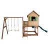 Cabane pour enfants en bois LIAM avec 2 balançoires 118x120x174cm AXI