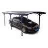 Carport en alu anthracite 3x5,05m + Toit polycarbonate 6mm X-METAL
