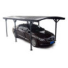 Carport en alu anthracite 3x5,76m et polycarbonate 6mm X-METAL