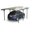 Carport en alu anthracite 3x5,76m et polycarbonate 6mm X-METAL