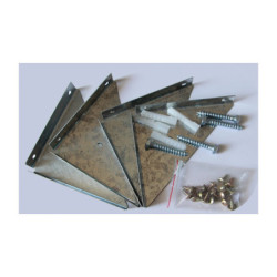 Garage double en metal vert pâle 18m² + kit d'ancrage X-METAL