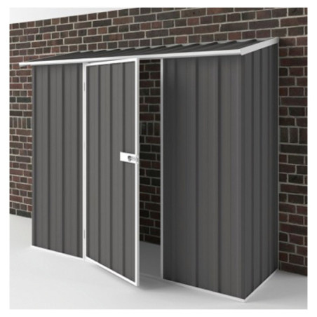 Abri en métal 1,70m² finition Colorbond gris Compact - Easyshed