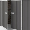 Abri de jardin en métal Colorbond gris Compact 2,25m² - Easyshed