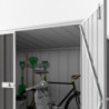 Abri en métal Colorbond gris de 2,02m² Bikestore Easyshed