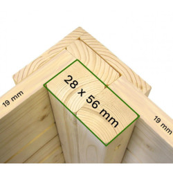 Abri en bois traité et peint gris Skur 1 de 2,19m² + plancher Baltic