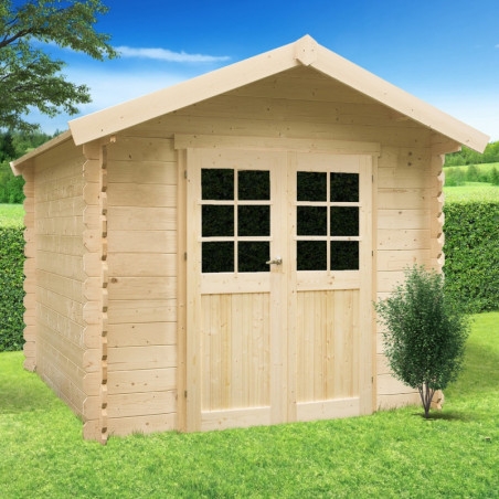 Chalet de jardin en bois massif 19mm GERA 6,15m² - SOLID
