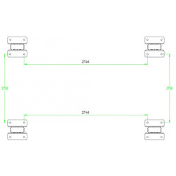 Carport en alu anthracite 3x4,3m + Toit polycarbonate 6mm X-METAL