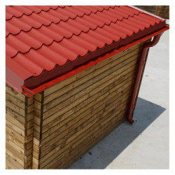 Tuiles métalliques rouges - Pack Abri de Jardin 12m² Gardy Shelter