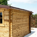Kit gouttières marron - pack prêt à la pose pour abri Gardy Shelter 12m²