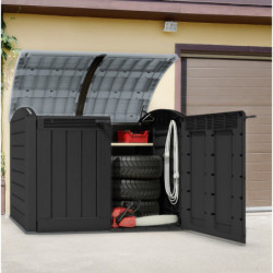 Coffre de jardin en résine gris 2000L - Multifonctions - Keter