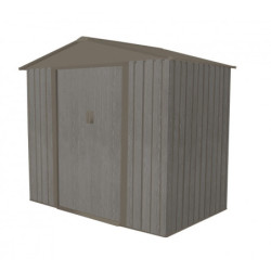Abri de jardin en métal de 2,43m² - Métal imitation bois