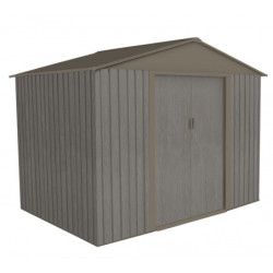 Abri de jardin métal 4,72m² de 261x181XH.198cm imitation bois