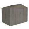 Abri de jardin métal 4,72m² de 261x181XH.198cm imitation bois