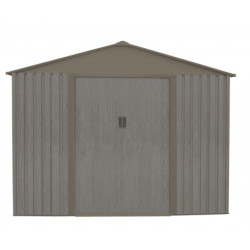 Abri de jardin métal 4,72m² de 261x181XH.198cm imitation bois