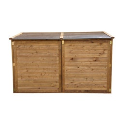 Coffre de jardin en bois autoclave Trocadero 2000L