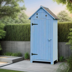 Armoire de jardin en bois lasuré 0,41m² Habrita