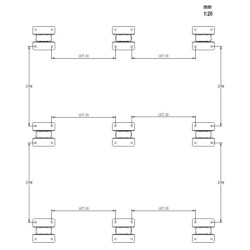 Carport double en alu anthracite et polycarbonate 6mm X-METAL
