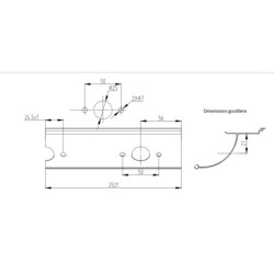 Carport double en alu anthracite et polycarbonate 6mm X-METAL