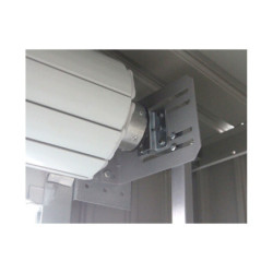 Garage métal anthracite 17,31m² porte enroulable + kit d'ancrage X-METAL