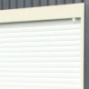 Garage métal anthracite 17,31m² porte enroulable + kit d'ancrage X-METAL