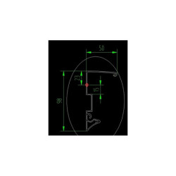 Pergola adossée ajustable en alu anthracite 3,75x2,55m X-METAL