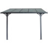 Pergola adossée alu ajustable 3,05x3,14m + Ancrage offert X-METAL